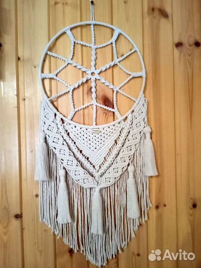 Макраме панно ловец снов подарок
