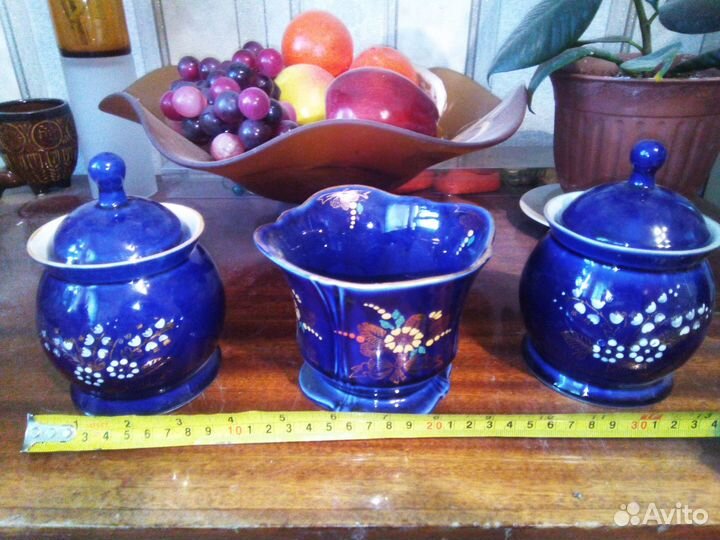 Кофейный сервиз в отл. сост Бронницкий Кобальт