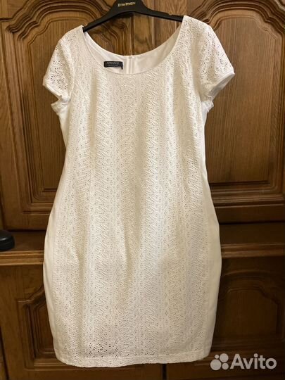 Платье кружевное-ришелье 46