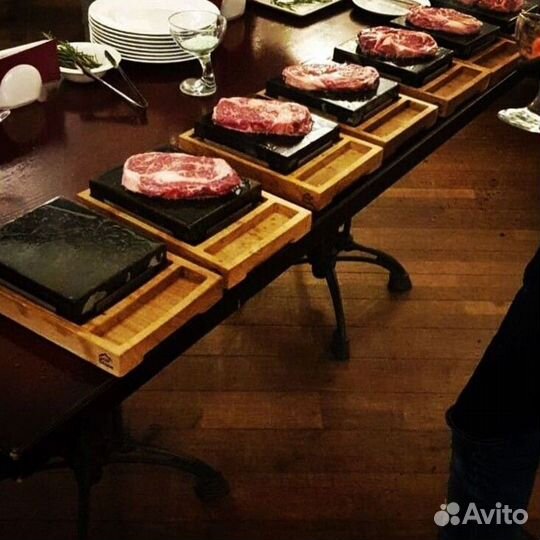 Вулканический камень для жарки мяса, рыбы и овощей