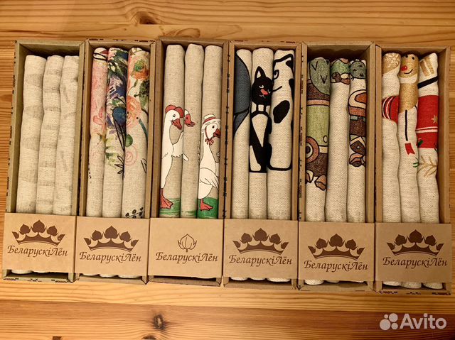 Полотенце кухонное 3шт. лен хлопок Белорусский лен