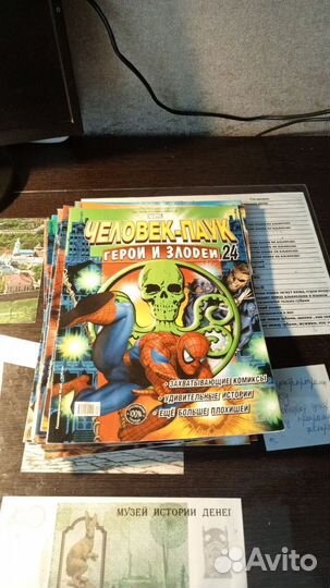 Карточки человек паук герои и злодеи и журналы