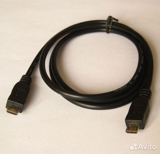 Удлинитель microusb B5pin 1м. (штекер-штекер)