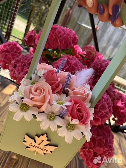 Букет цветов из мыла, 1 сентября