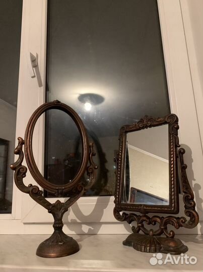 Зеркало СССР под бронзу (винтаж)