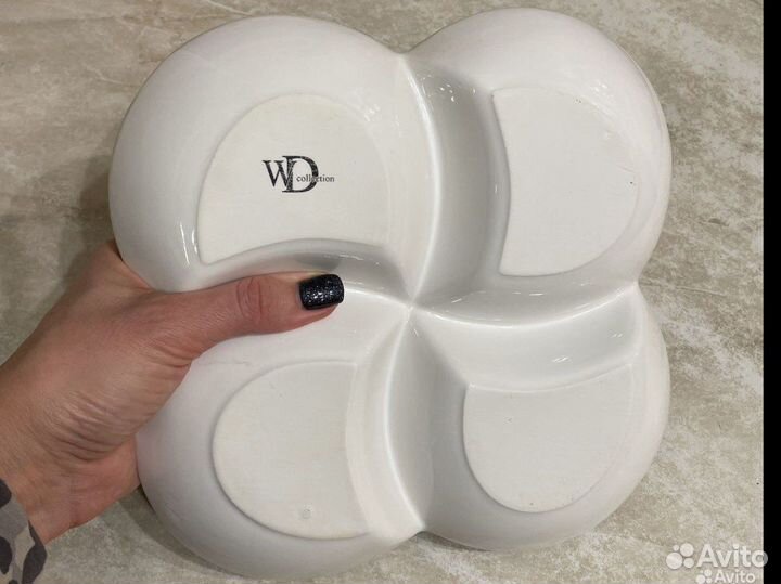 Менажница 4 секции посуда для сервировки 22*22