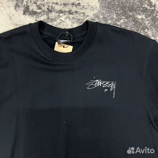 Футболка Stussy SS23 mercury ртуть