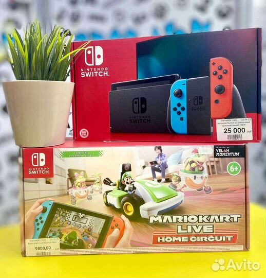 Набор Консоль NS V2 + Luigi Kart Live New