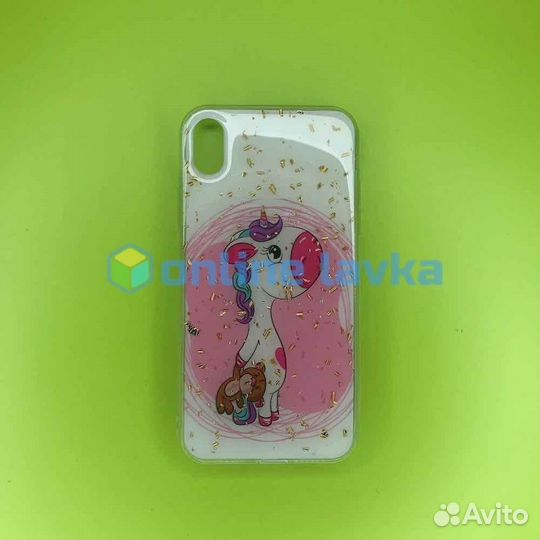 Чехол единорог для iPhone Xr (008)