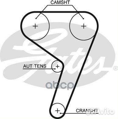 Комплект ремня грм ford 1.25-1.6 95-12 (с помпой)