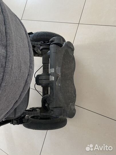 Коляска 3 в 1 + доп люлька и подножка для ребенка