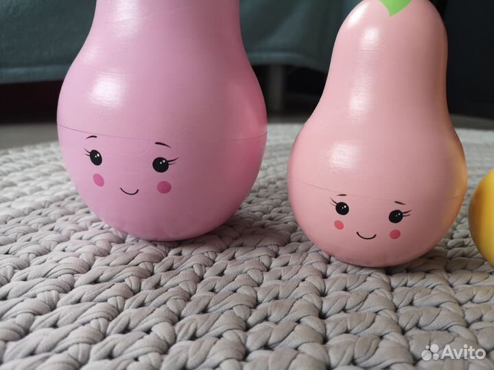 Матрешка деревянная груша