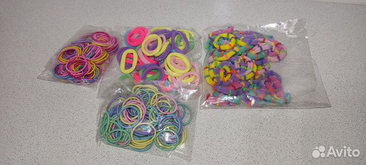 Резинки для волос пакетом