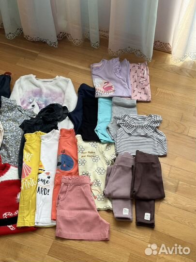 Вещи пакетом, 116р, на девочку