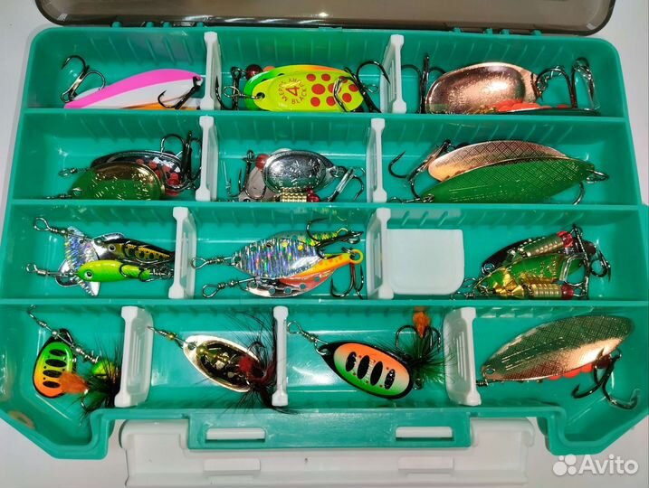 Набор вращающихся блесен Super Mix 22шт