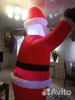 Дед мороз надувной бу