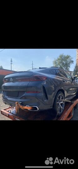BMW X6 3.0 AT, 2021, битый, 25 000 км