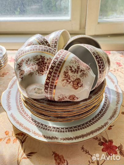 Чайный сервиз Кахла (Kahla), гдр. На 12 персон