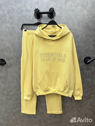 Костюм штаны худи essentials fear of god оверсайз