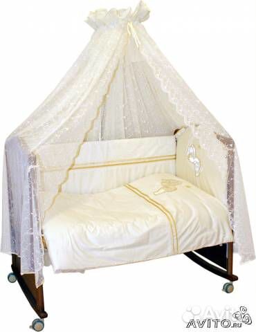 Набор в детскую кровать (балдахин, бортики)