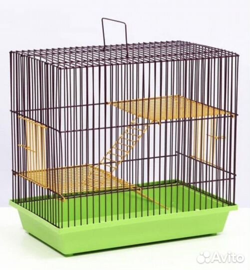 Клетка, поилка, чашечка для корма
