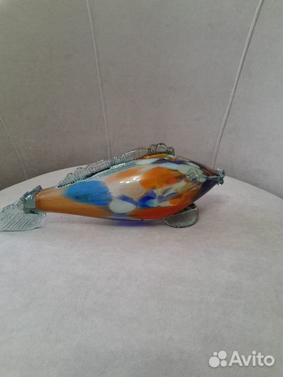 Рыбка из гутного стекла СССР