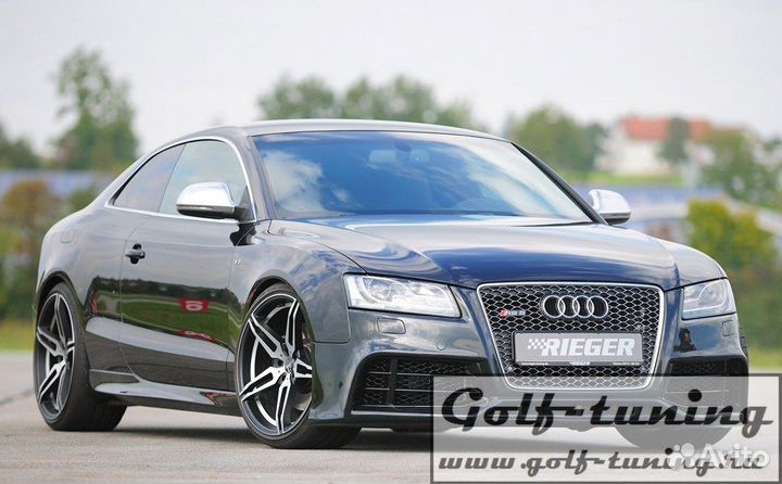 Audi A5 B8 07-11 Кабрио Накладки на пороги Rieger