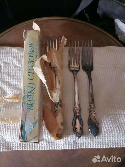 Вилки посеребреные