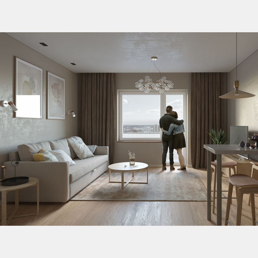 2-к. квартира, 51,6 м², 10/16 эт.