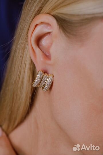 Серьги Chopard La Strada Yellow Gold & Diamonds 84