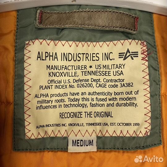Бомбер Alpha industries ma 1
