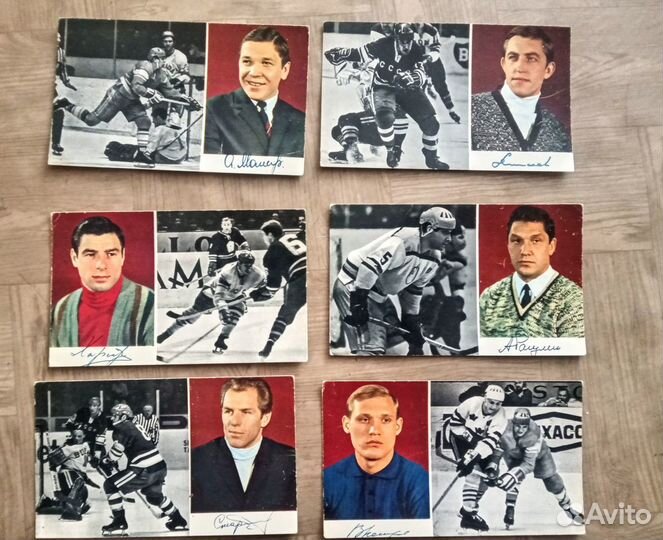 Хоккей.Сборная 1971.Города СССР.Комплект открыток