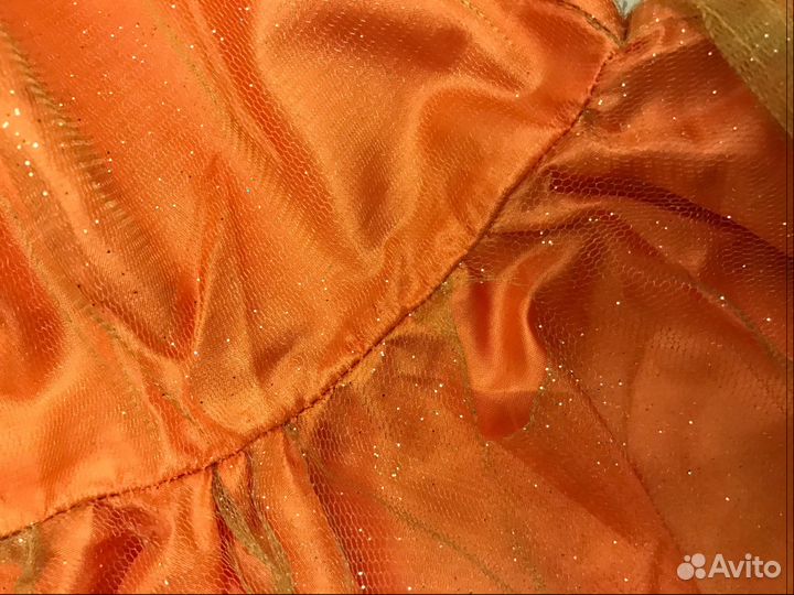 Костюм лисички на елку с натуральным мехом и хвост