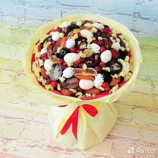 Съедобные букеты, букеты из орех и сухофруктов