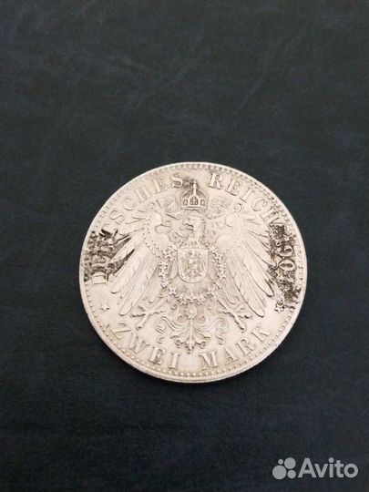 Германия 2 марки 1901 год Пруссия