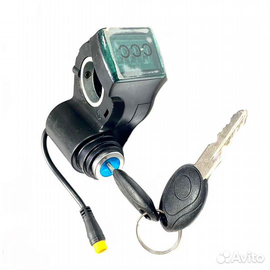 Вольтметр с замком зажигания для электросамокатов