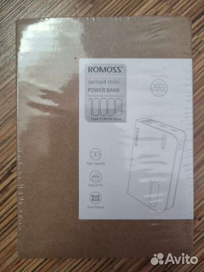 Пауэрбанк Romoss sense4 mini 10000 mAh