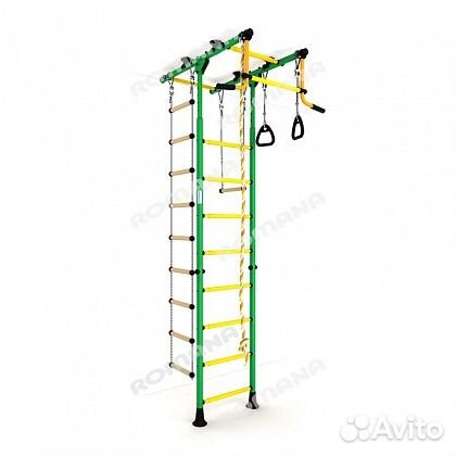 Шведская стенка Комета-1 Цвет Зелёно/жёлтый