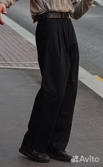 Высокая Талия Pogarti Брюки Хлопок Чинос Защипы