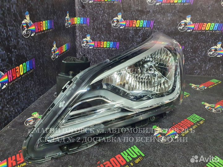 Фара на hyundai solaris 2014- рестайлинг новая