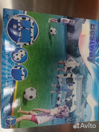 Ворота футбольные надувные с 2 мячами Bestway