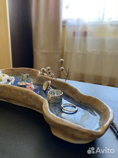 Тарелка керамика ручная работа