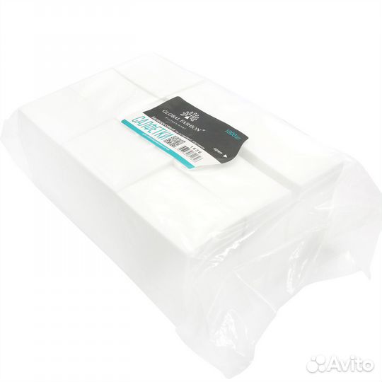 Салфетки безворсовые, средней жесткости, 1000 шт