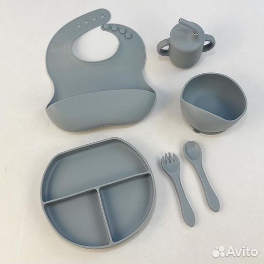 Набор силиконовой посуды для детей
