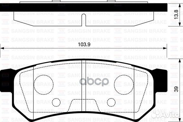 Колодки тормозные chevrolet lacetti 06- задн. S