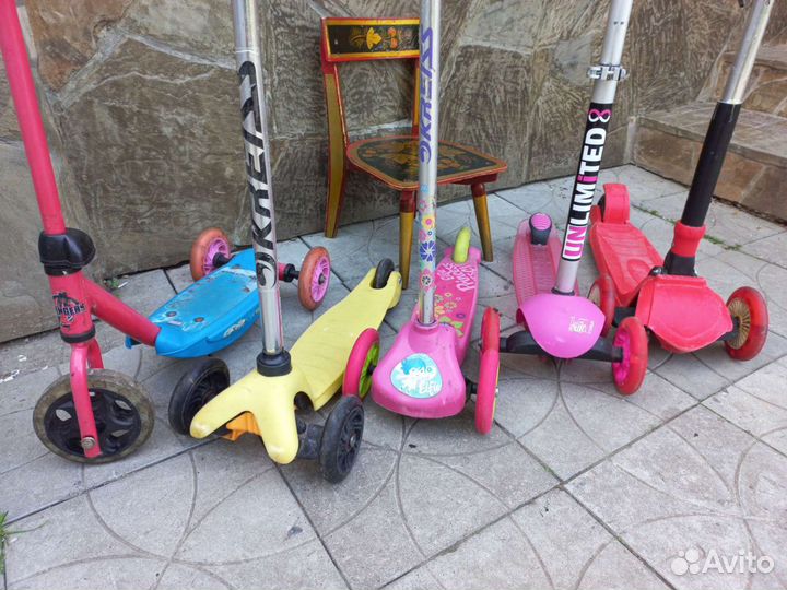 Самокат трюковый, 2-3- колесные