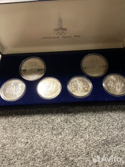 Серебряные монеты олимпиады 80 СССР
