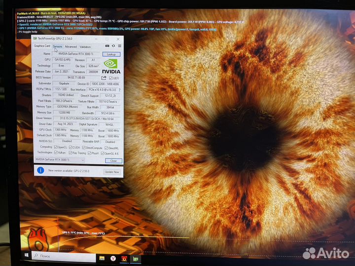 Видеокарта RTX 3080ti Gigabyte Eagle OC 12GB