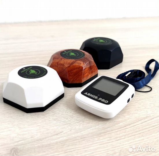 Кнопка вызова персонала и часы пейджер Поясной