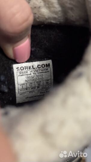 Ботинки зимние sorel 32